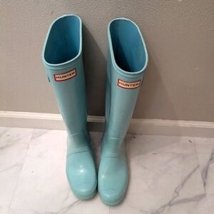 Blue Hunter rain boots